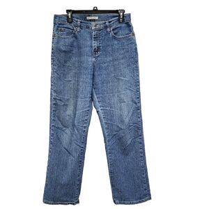 Lee Womens Relaxed Fit At The Waist Jeans Straight‎ Leg Blue Denim Size 8 Mexico